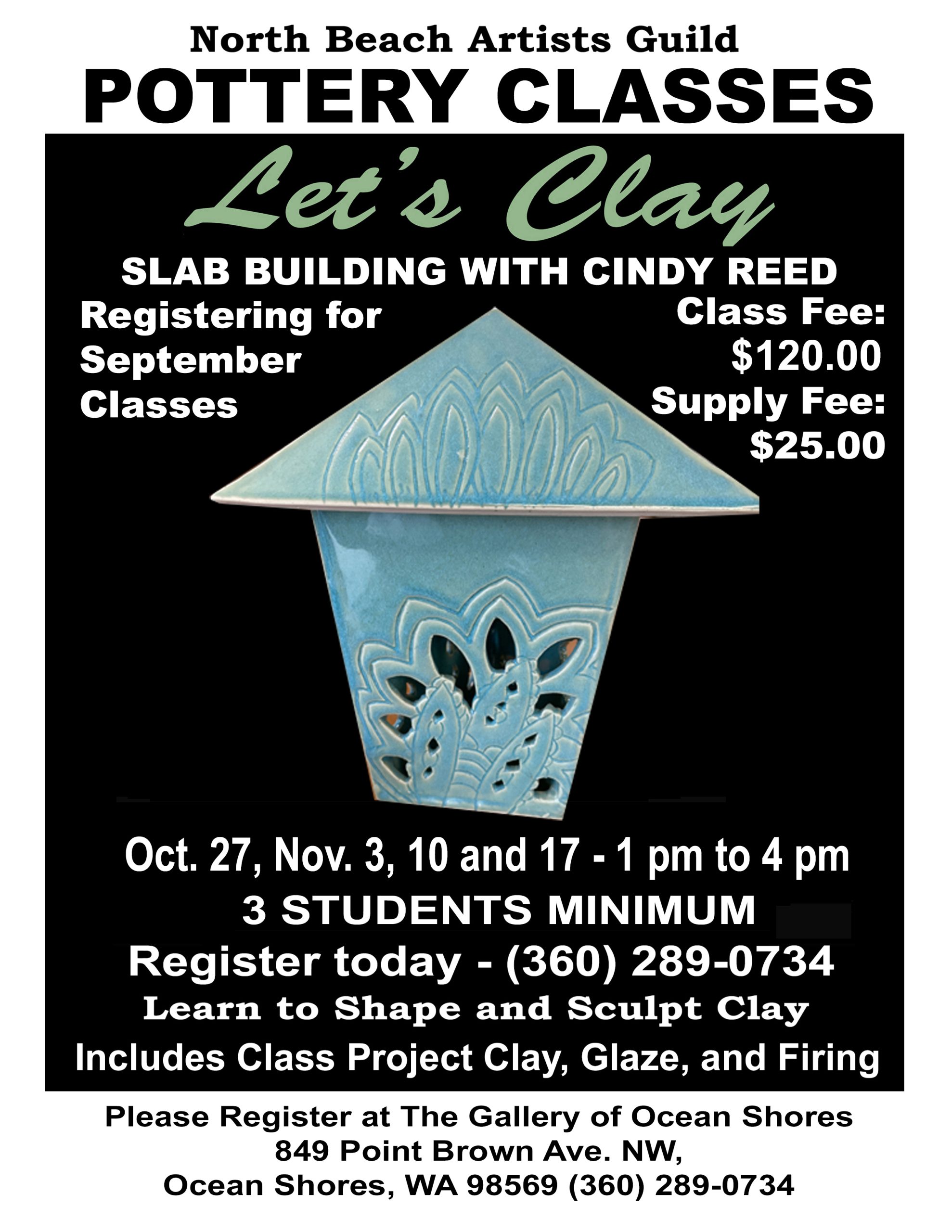 Cindy Reed Lets Clay Class October Novemver 2025