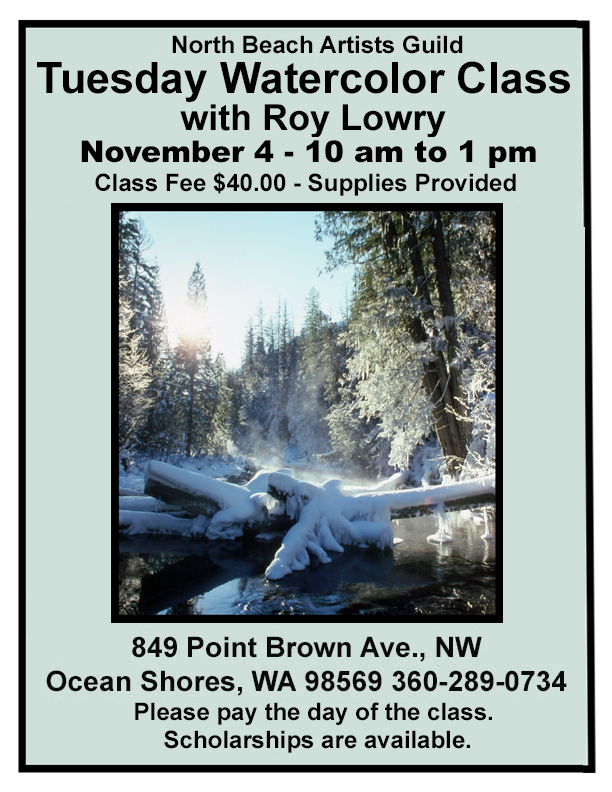 November 4 Tuesday Watercolor Class copy