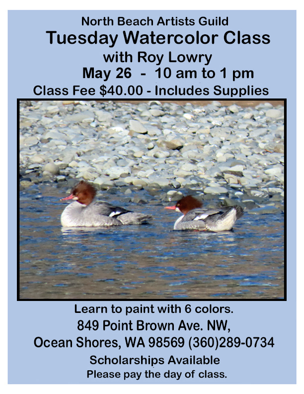May 26 Watercolor Class