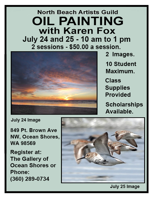 July 24 & 25 Karen Fox Oil Painting Class copy