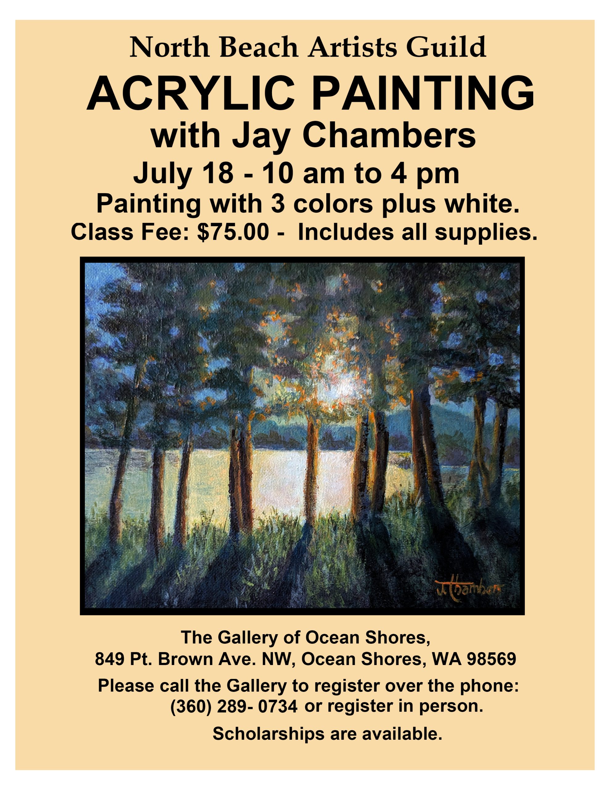 Jay Chambers July 18 Acrylic Class